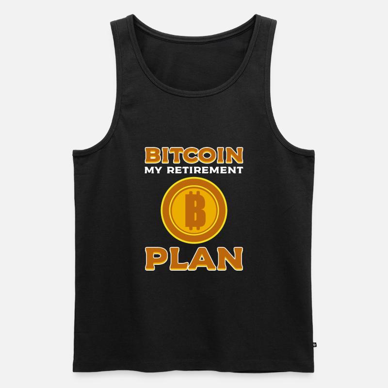 Bitcoin - Männer Premium Bio Tank Top - Schwarz