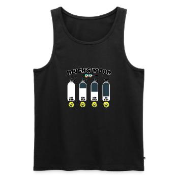 Tauchflasche Tauchen Taucher diving diver scuba - Männer Premium Bio Tank Top - Schwarz - Vorne - AI Model Male 178 light (178cm)