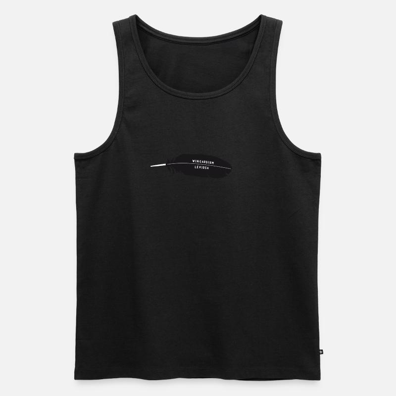 Wingardium Leviosa - Männer Premium Bio Tank Top - Schwarz