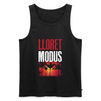 Lloret De Mar Modus - Männer Premium Bio Tank Top - Schwarz - Vorne - Michal (187cm)