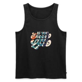 If You Snooze You Lose - Men's Premium Organic Tank Top - black - Front - Michal (187cm)