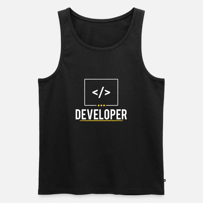 Developer - Männer Premium Bio Tank Top - Schwarz