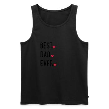 Best Dad ever - Männer Premium Bio Tank Top - Schwarz - Vorne - AI Model Male 178 light (178cm)