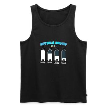 Tauchflasche Tauchen Taucher diving diver scuba - Männer Premium Bio Tank Top - Schwarz - Vorne - AI Model Male 178 light (178cm)