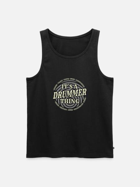 Drummer - Drummer Thing - Men's Premium Organic Tank Top - black