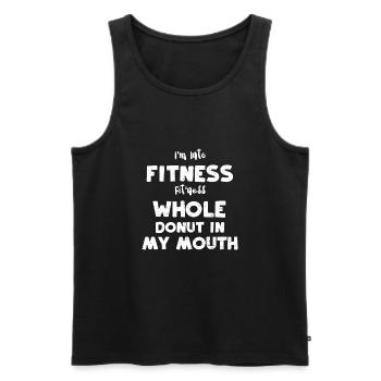 I'm Into Fitness Fit'ness Whole... - Men's Premium Organic Tank Top - black - Front - AI Model Male 178 light (178cm)