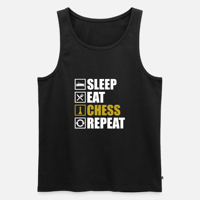 Schach - Männer Premium Bio Tank Top - Schwarz