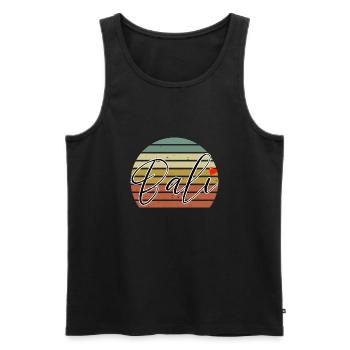 Bali - Indonesien - Männer Premium Bio Tank Top - Schwarz - Vorne - AI Model Male 178 light (178cm)