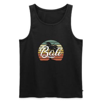 Bali - Indonésie - Débardeur bio Premium Homme - noir - Devant - AI Model Male 178 light (178cm)
