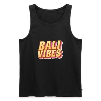 Bali - Indonesien - Männer Premium Bio Tank Top - Schwarz - Vorne - AI Model Male 178 light (178cm)
