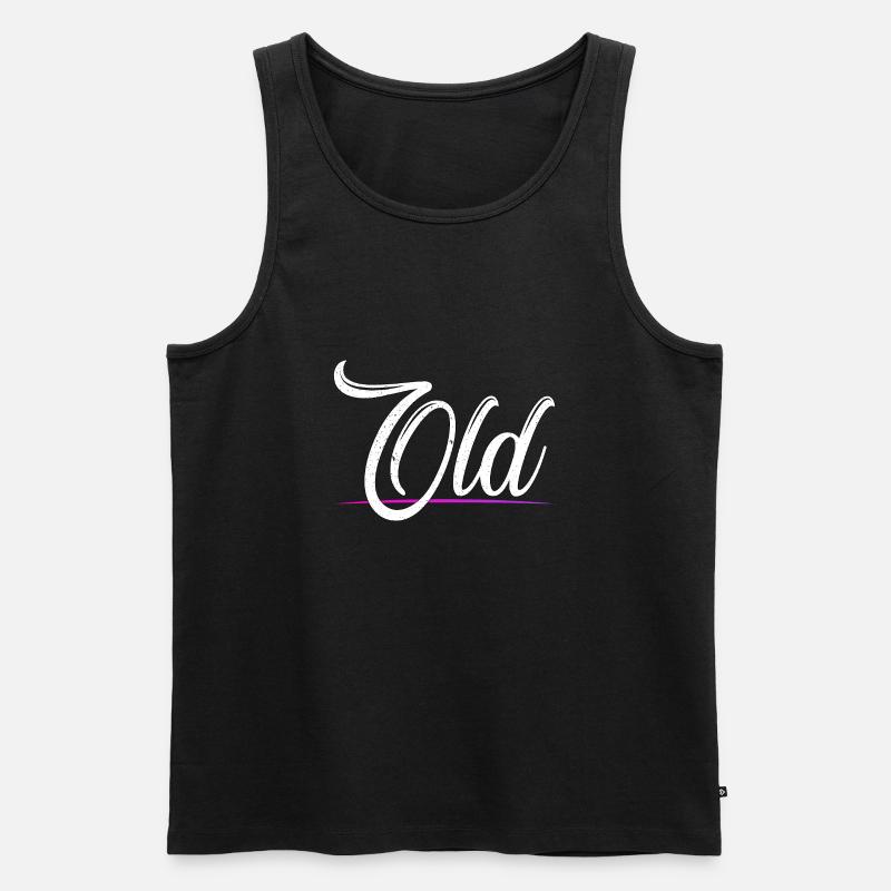 Old - Alt - Männer Premium Bio Tank Top - Schwarz