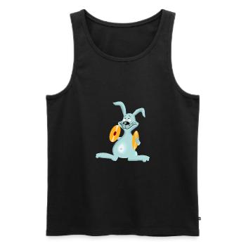 music cymbal children gift idea - Men's Premium Organic Tank Top - black - Front - Michal (187cm)