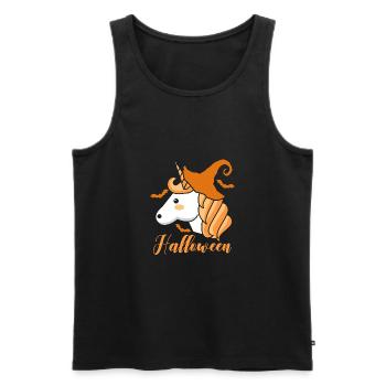 Unicorn Witch - Männer Premium Bio Tank Top - Schwarz - Vorne - Michal (187cm)