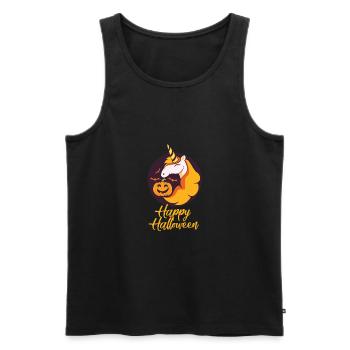 Sweet Halloween Unicorn - Männer Premium Bio Tank Top - Schwarz - Vorne - Michal (187cm)