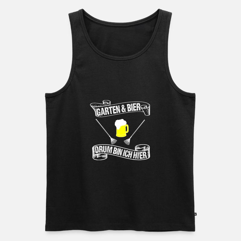 Garten - Männer Premium Bio Tank Top - Schwarz