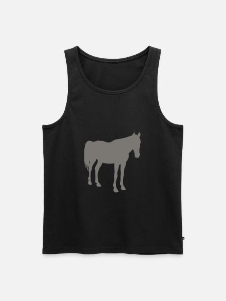 horse - Men's Premium Organic Tank Top - black