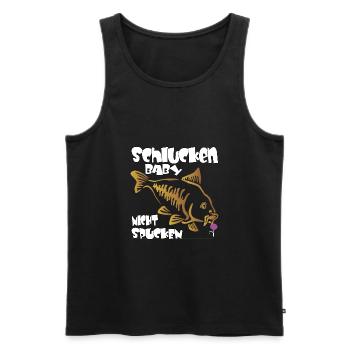 Schlucken Baby nicht Spucken - Männer Premium Bio Tank Top - Schwarz - Vorne - Michal (187cm)