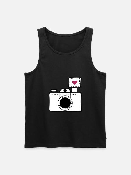 Camera love - Men's Premium Organic Tank Top - black