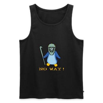 hockey feldhockey torwart no way hockeytormann - Männer Premium Bio Tank Top - Schwarz - Vorne - AI Model Male 178 light (178cm)