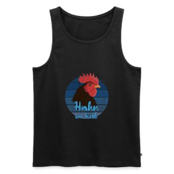 Hahn im Korb - Männer Premium Bio Tank Top - Schwarz - Vorne - AI Model Male 178 light (178cm)