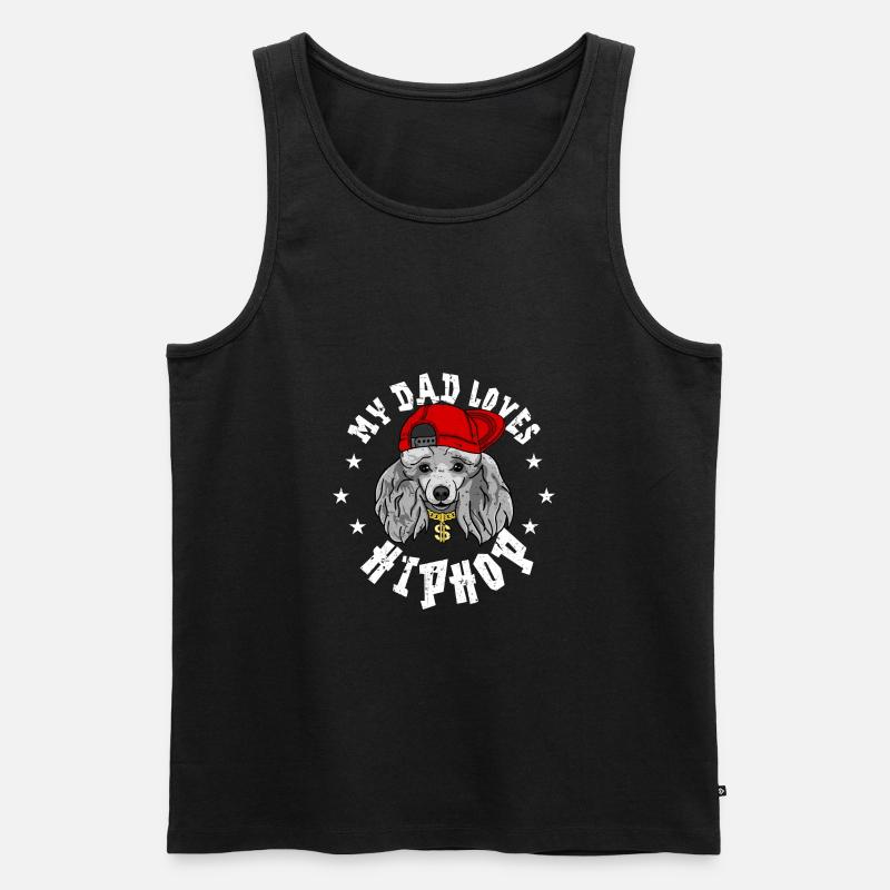 Pudel - Männer Premium Bio Tank Top - Schwarz