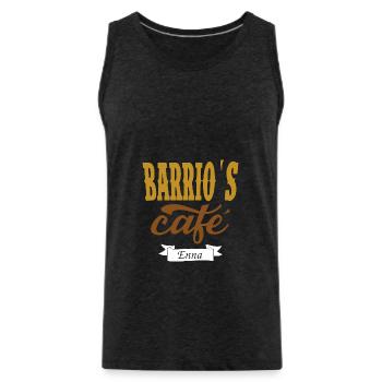 Merchandise Barrio's - Men's Premium Organic Tank Top - charcoal grey - Front - Alexander (188cm)