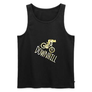 Descente - Débardeur bio Premium Homme - noir - Devant - Michal (187cm)