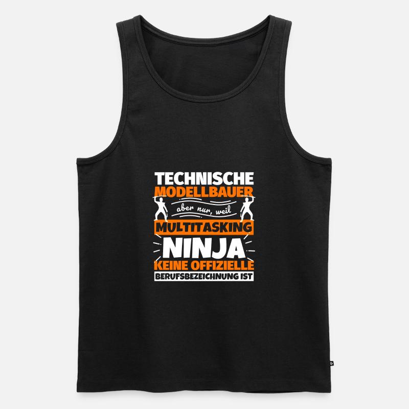 Technische Modellbauer - Männer Premium Bio Tank Top - Schwarz