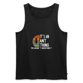 ameise ant thing ants ameisen ameisenfan fireant - Männer Premium Bio Tank Top - Schwarz - Vorne - AI Model Male 178 light (178cm)