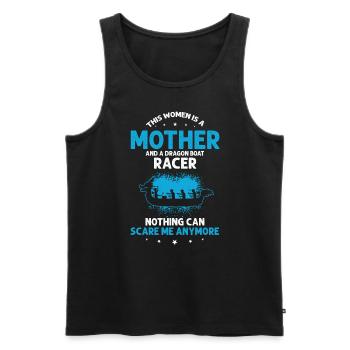 Dragon Boat Theme for Dragon Boat Paddling - Men's Premium Organic Tank Top - black - Front - Michal (187cm)