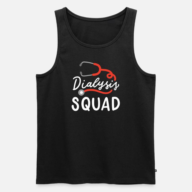 Dialyse-Kader - Männer Premium Bio Tank Top - Schwarz