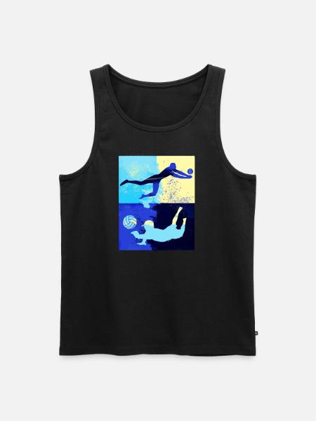 volleyball, volleyball, beachball,graffiti - Men's Premium Organic Tank Top - black