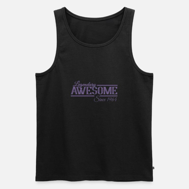 Awesome Since 1964 - Männer Premium Bio Tank Top - Schwarz