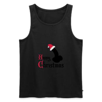 Happy Christmas sexy - Männer Premium Bio Tank Top - Schwarz - Vorne - AI Model Male 178 light (178cm)