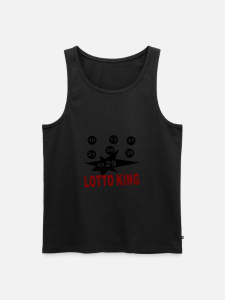 lotto_king - Débardeur bio Premium Homme - noir