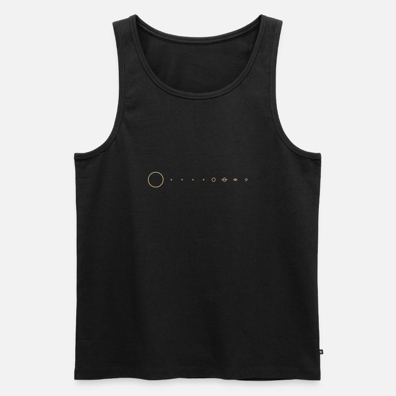 Sonnensystem - Männer Premium Bio Tank Top - Schwarz