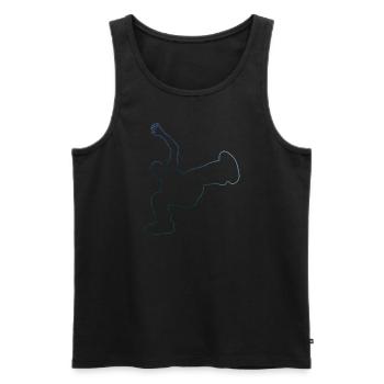 Hiphop Bgirl Breakdance Break Dance Bboy - Débardeur bio Premium Homme - noir - Devant - AI Model Male 178 light (178cm)