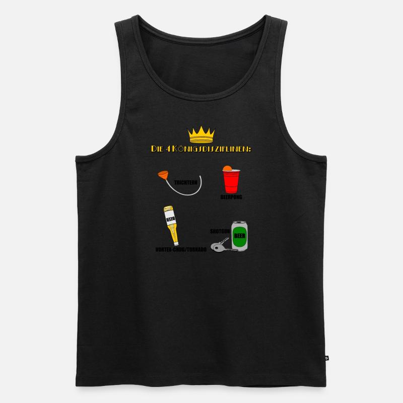 Bierolympiade - Männer Premium Bio Tank Top - Schwarz