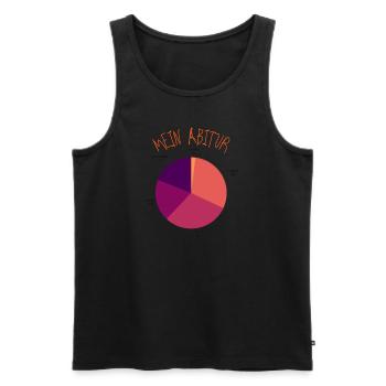 Mein Abitur - Männer Premium Bio Tank Top - Schwarz - Vorne - Michal (187cm)