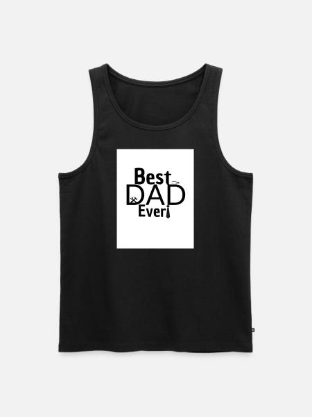 Dad - Männer Premium Bio Tank Top - Schwarz