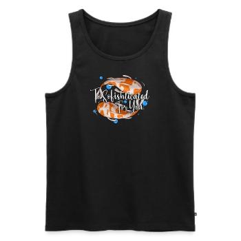 To Sofishticated for You - Men's Premium Organic Tank Top - black - Front - AI Model Male 178 light (178cm)