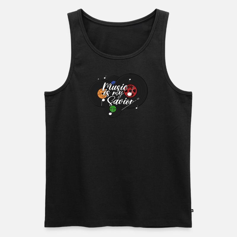 Music is my Savior - Männer Premium Bio Tank Top - undefined