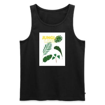 Jungle Love - Männer Premium Bio Tank Top - Schwarz - Vorne - AI Model Male 178 light (178cm)