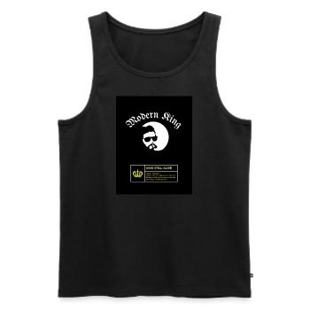 1Da Kini König Ludwig Bayern God Safe the Kind - Männer Premium Bio Tank Top - Schwarz - Vorne - Michal (187cm)