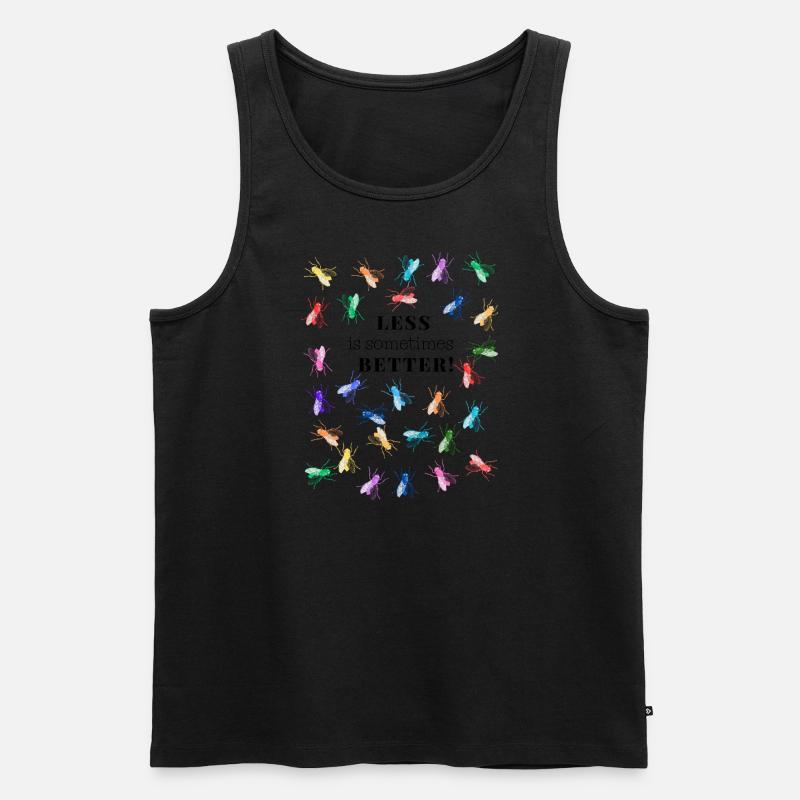 fly sometimes less is better - Männer Premium Bio Tank Top - undefined