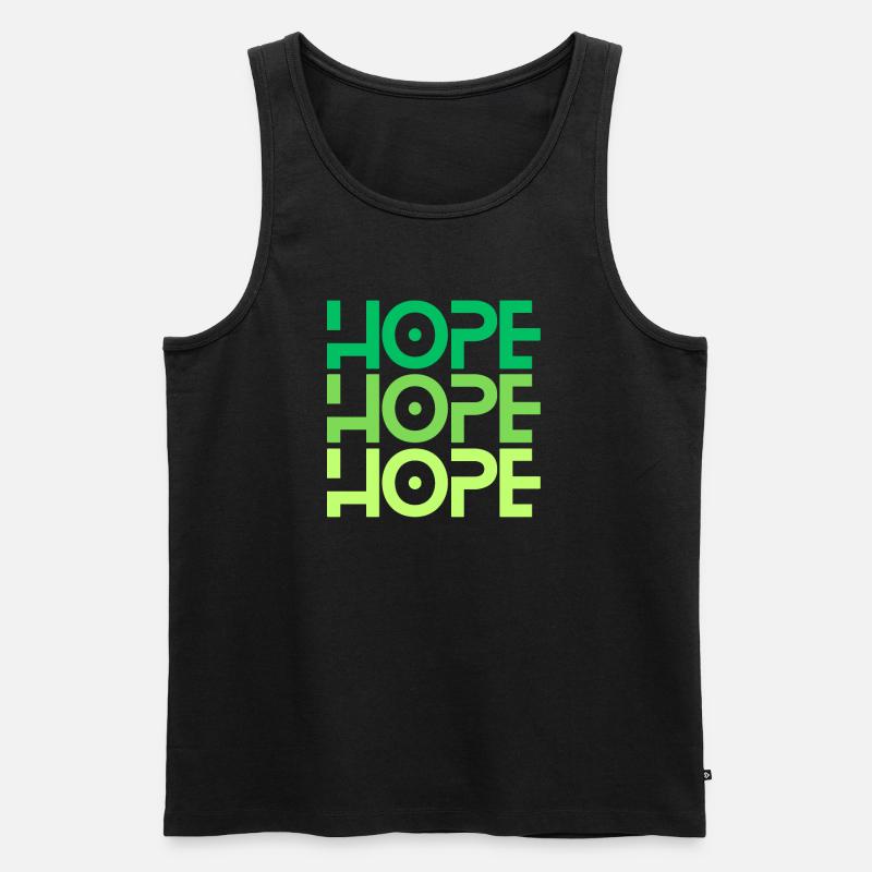 HOPE - Männer Premium Bio Tank Top - Schwarz