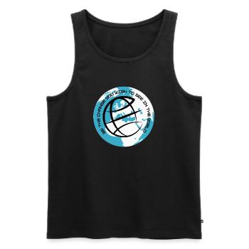 Sei du die Veränderung - Männer Premium Bio Tank Top - Schwarz - Vorne - AI Model Male 178 light (178cm)