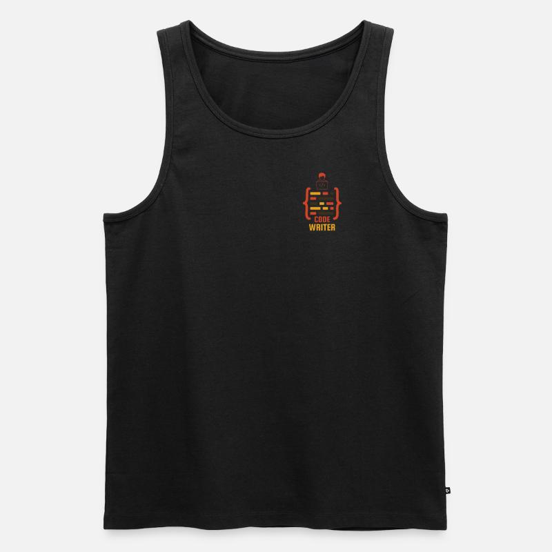 Ich schreibe code - Männer Premium Bio Tank Top - Schwarz