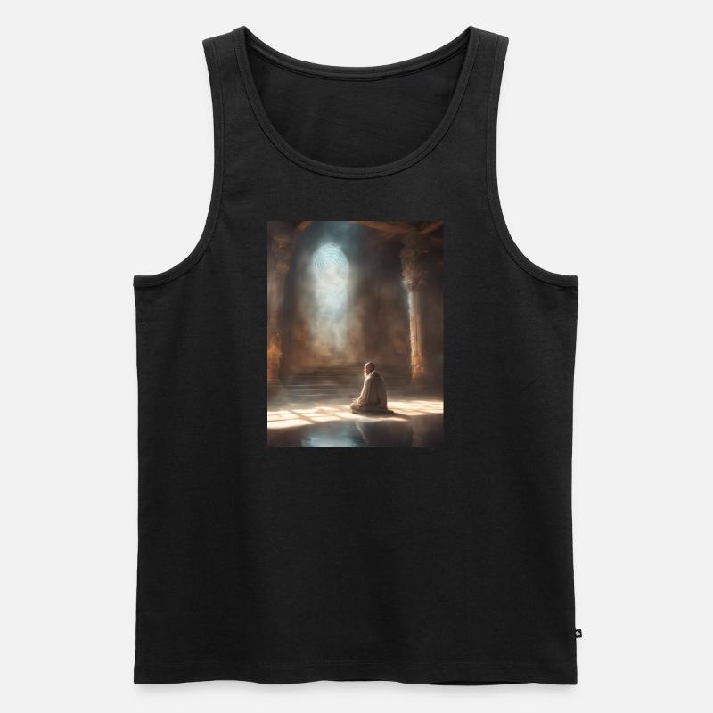 Alter Tempel - Männer Premium Bio Tank Top - Schwarz