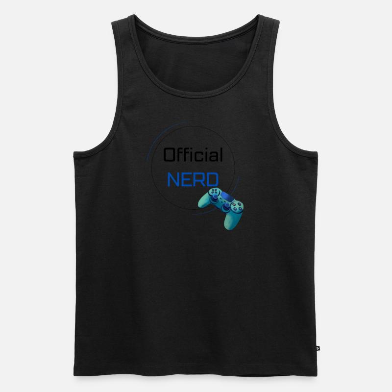 Official NERD Controller - Männer Premium Bio Tank Top - Schwarz